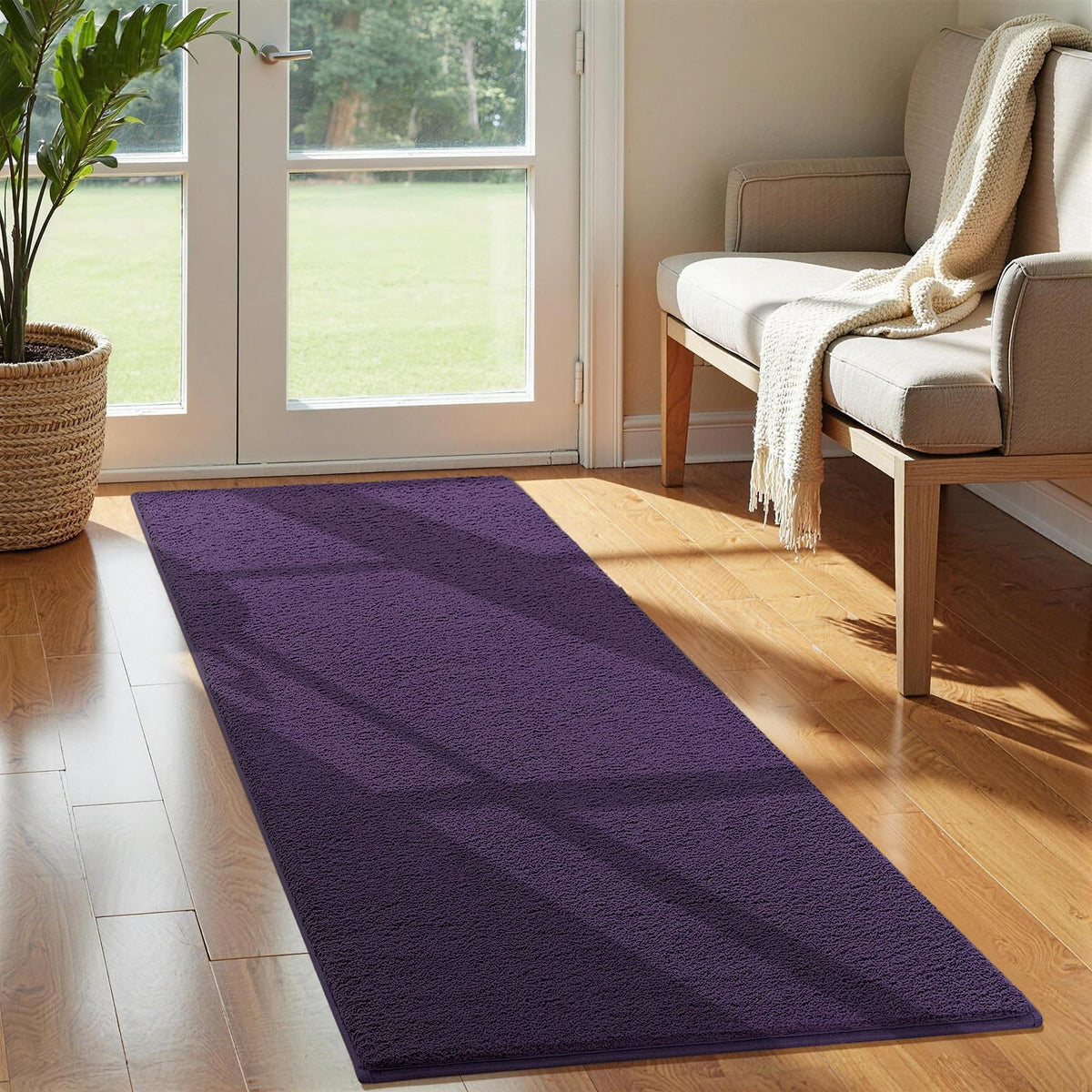 Vasofe Black Area Rugs for Living Room Bedroom, 4x6 Modern Memory Foam Rug