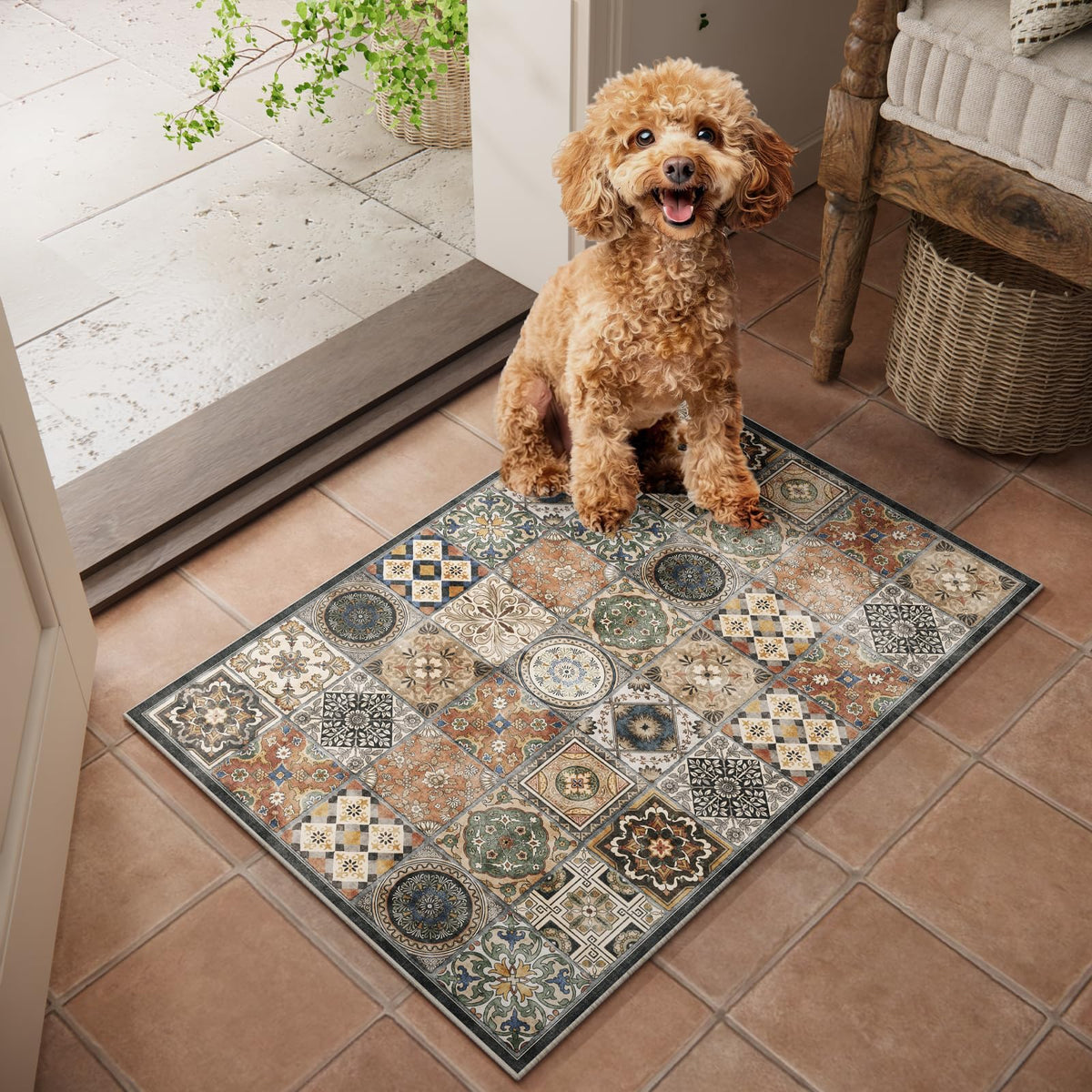 Machine Washable Rugs for Living Room: 8x10 Area Rugs for Bedroom