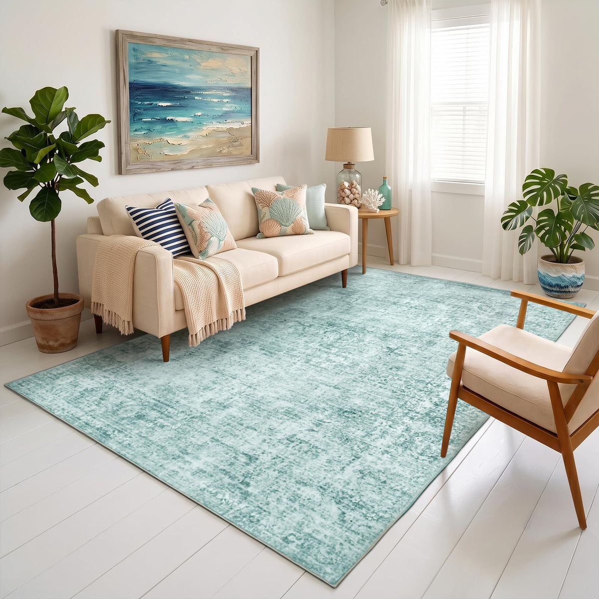 Homemate Washable Rug 9x12 Area Rugs - Vintage Rugs for Living Room