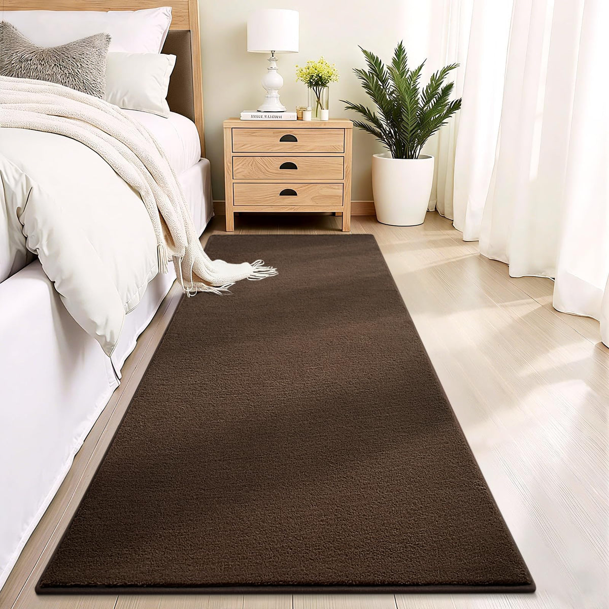Vasofe Black Area Rugs for Living Room Bedroom, 4x6 Modern Memory Foam Rug