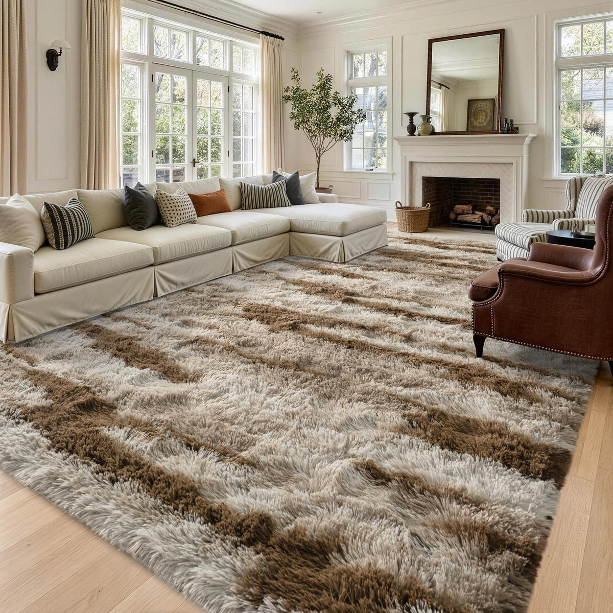 Noahas 2x6 Black Fluffy Soft Runner Rug Non-Slip for Bedroom Dorm Hallway