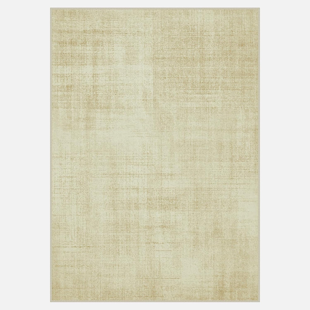 Joydeco Boho Washable Abstract Beige 5x7 Area Rugs for Living Room Bedroom
