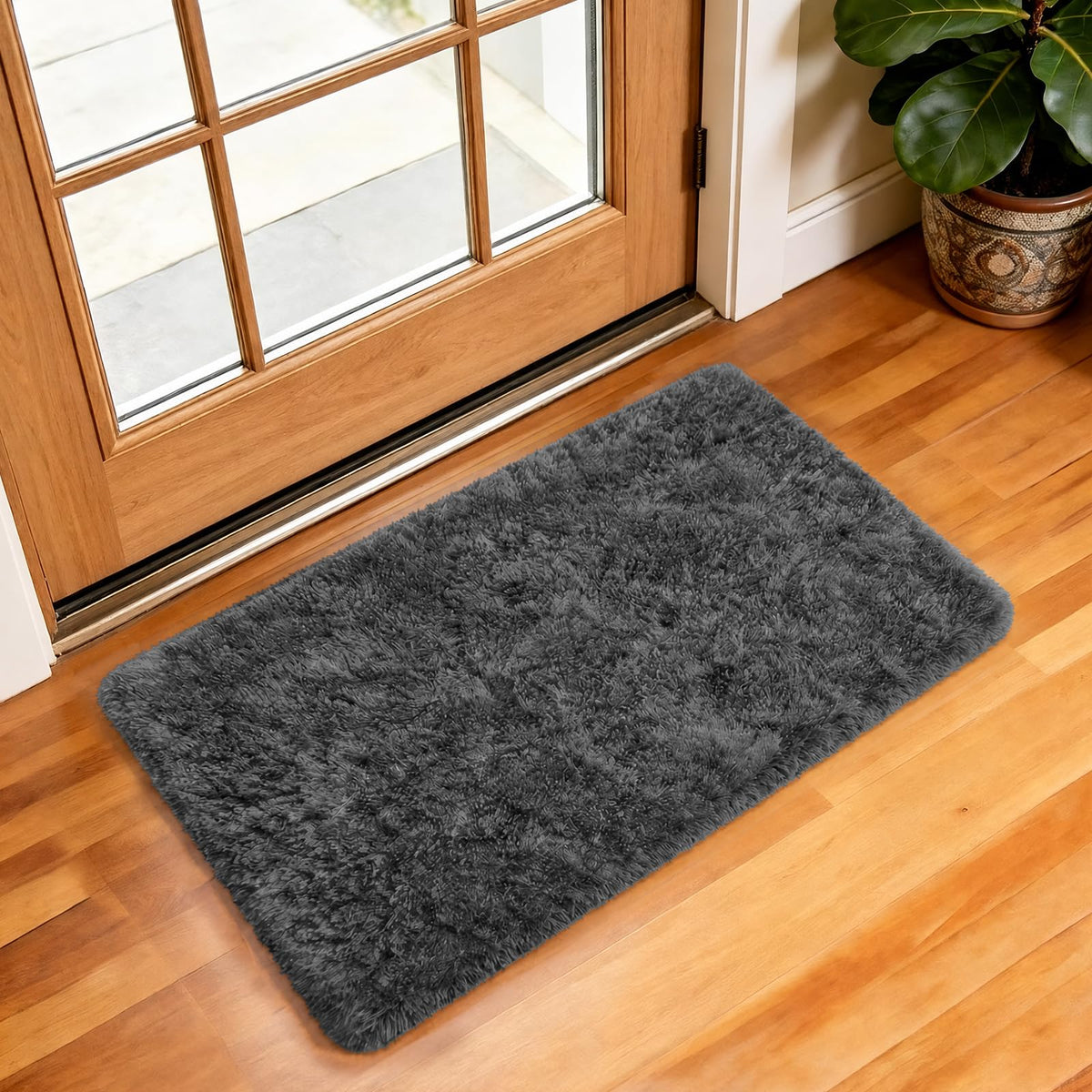 Ophanie Area Rugs for Living Room Bedroom, Washable Non-Slip Fluffy Soft Grey Shag Carpet, Indoor Floor Gray 4x6 Fuzzy Shaggy Living Room Plush Rug for Kids Home Dorm Decor Aesthetic