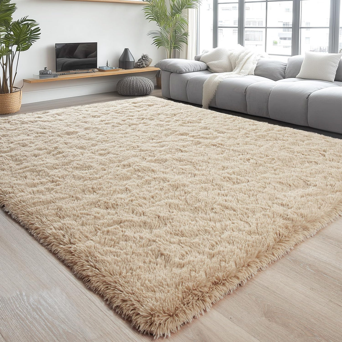 Chicrug Soft Runner Rug for Bedroom Living Room Plush Fluffy Rugs 2x6
