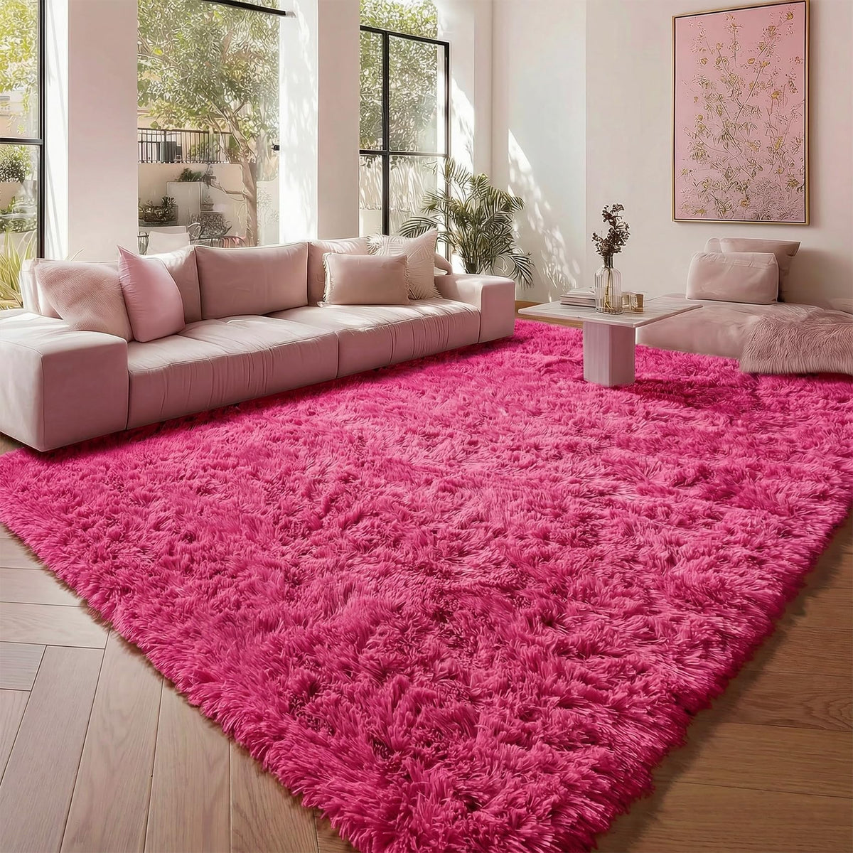 Runner Rugs for Bedroom Living Room, 2x6 Tie-Dyed Beige Hallway Area Rug