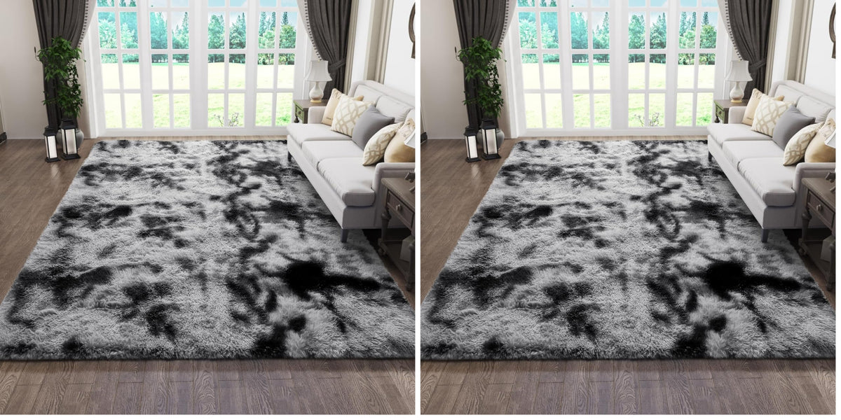 Ophanie 5x7 Area Rugs for Living Room Ivory, Fluffy Shag Large Fuzzy Plush Soft Rug, Shaggy Floor Big Carpets for Bedroom Nursery, Kids Home Decor Aesthetic with Over 99 pcs Pile fibers