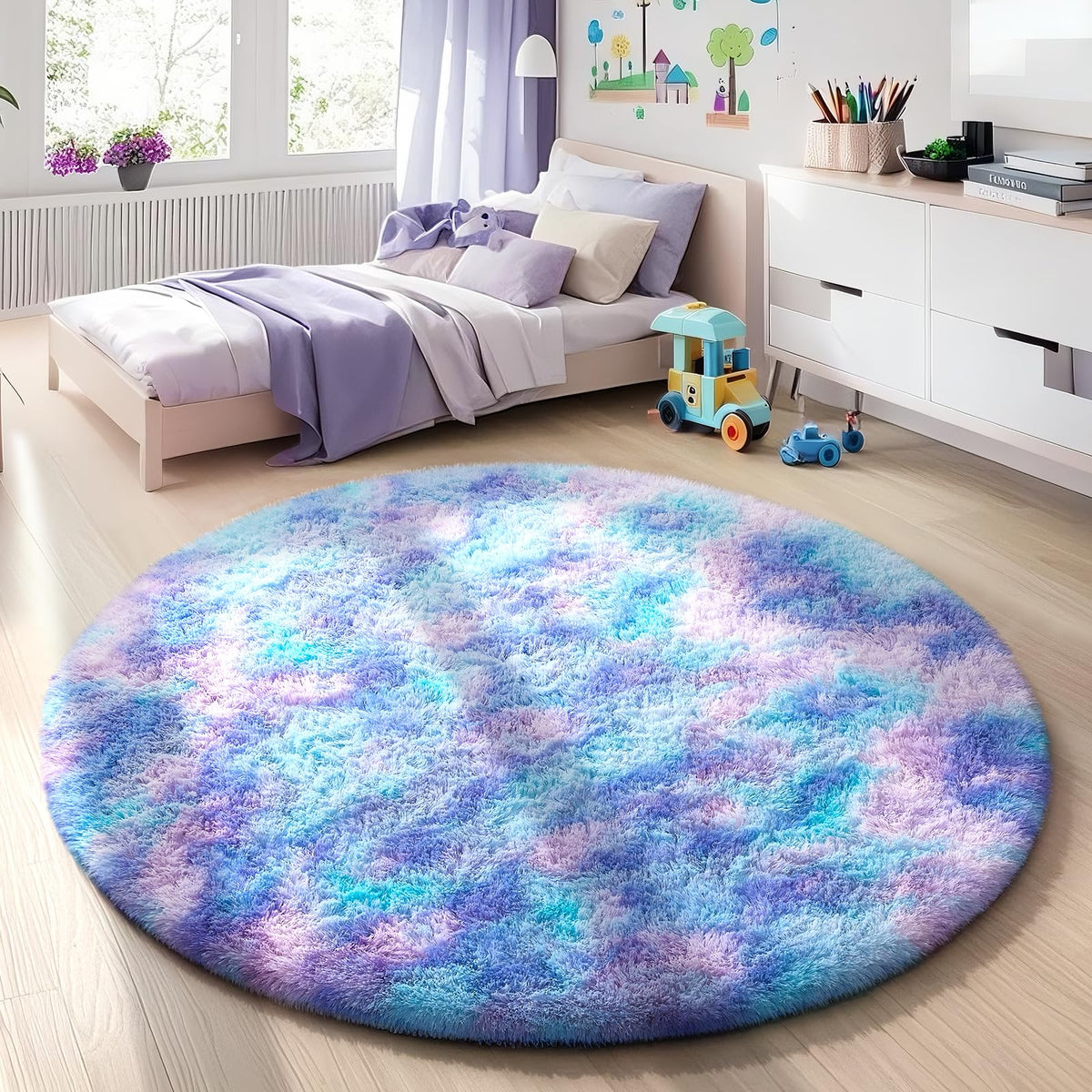 Ophanie Area Rugs for Living Room Bedroom, Washable Non-Slip Fluffy Soft Grey Shag Carpet, Indoor Floor Gray 4x6 Fuzzy Shaggy Living Room Plush Rug for Kids Home Dorm Decor Aesthetic