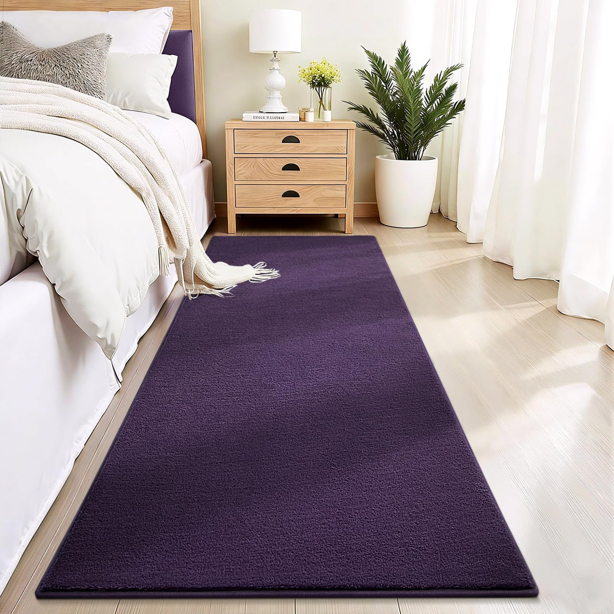 Vasofe Black Area Rugs for Living Room Bedroom, 4x6 Modern Memory Foam Rug