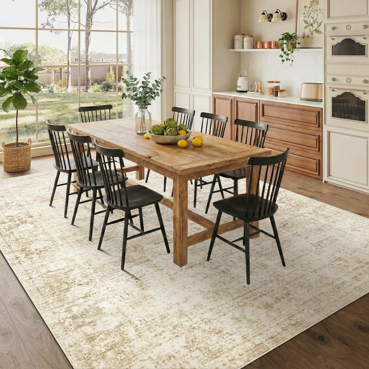 Homemate Washable Rug 9x12 Area Rugs - Vintage Rugs for Living Room
