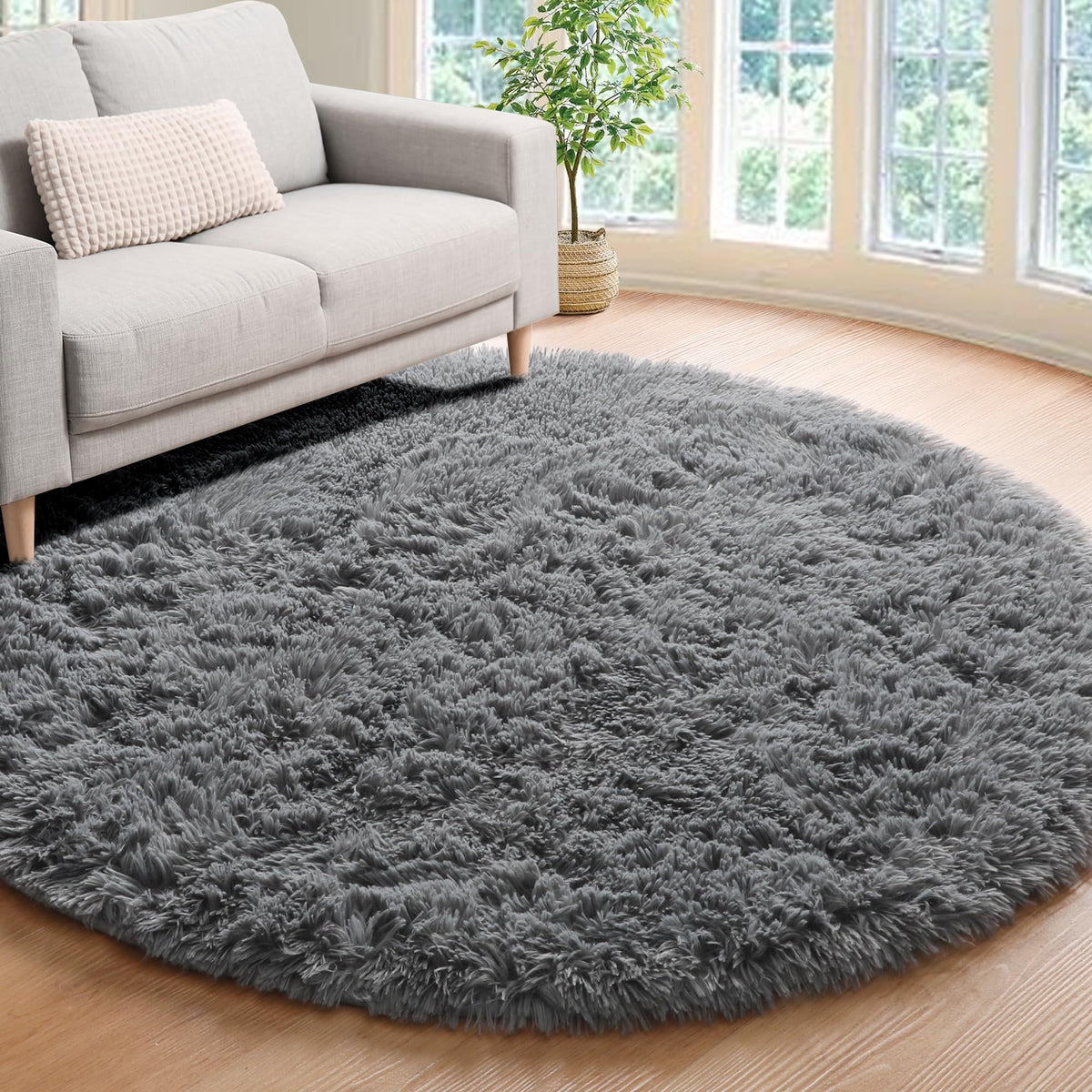 Runner Rugs for Bedroom Living Room, 2x6 Tie-Dyed Beige Hallway Area Rug