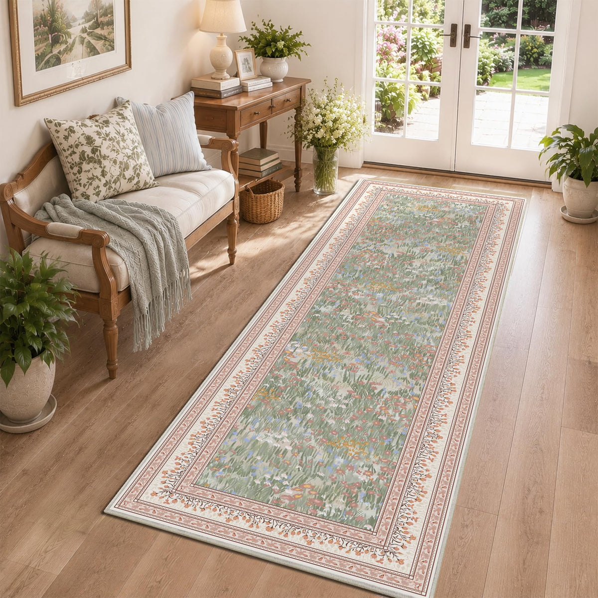 HelloTree 5x7 Floral Vintage Boho Area Rug