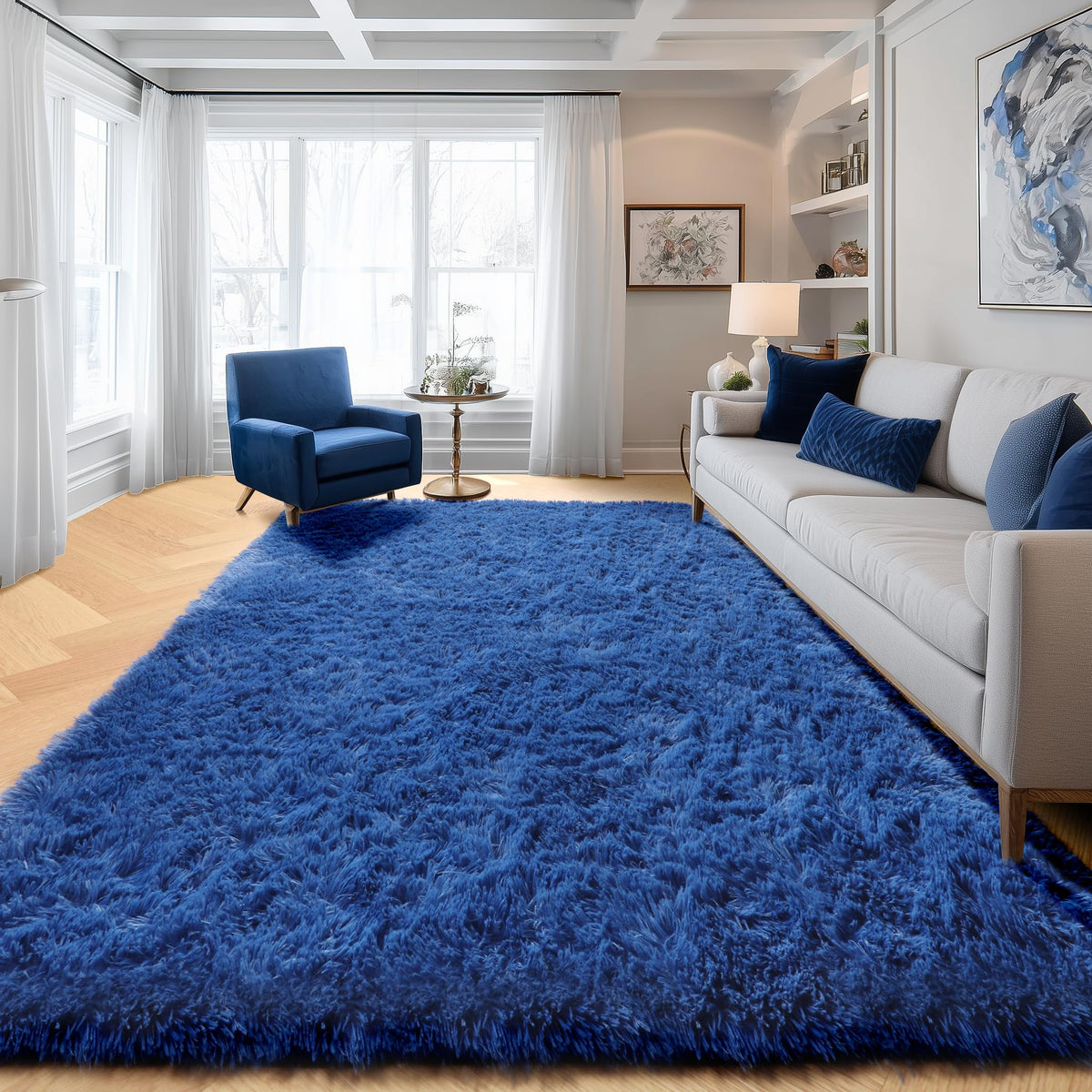 Runner Rugs for Bedroom Living Room, 2x6 Tie-Dyed Beige Hallway Area Rug