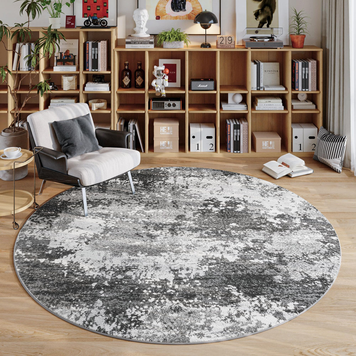 Black Washable Rug 5x7 Area Rugs for Living Room Bedroom Carpet