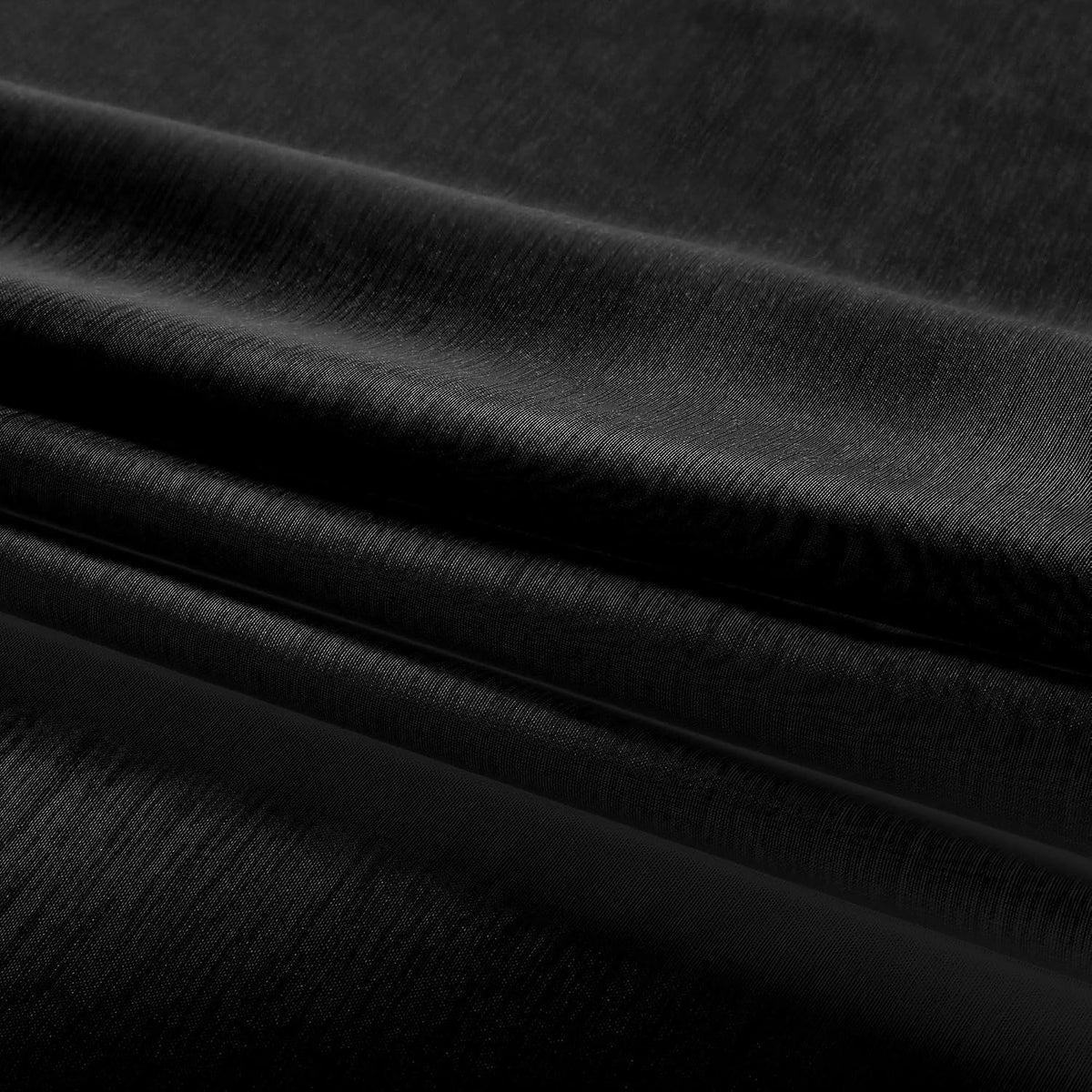 Mrs.Naturall Black Sheer Curtains 84 Inches Long for Living Room Set of 2 Panels Ring Grommet Window Curtain Panels for Bedroom 52x84 Inch Length