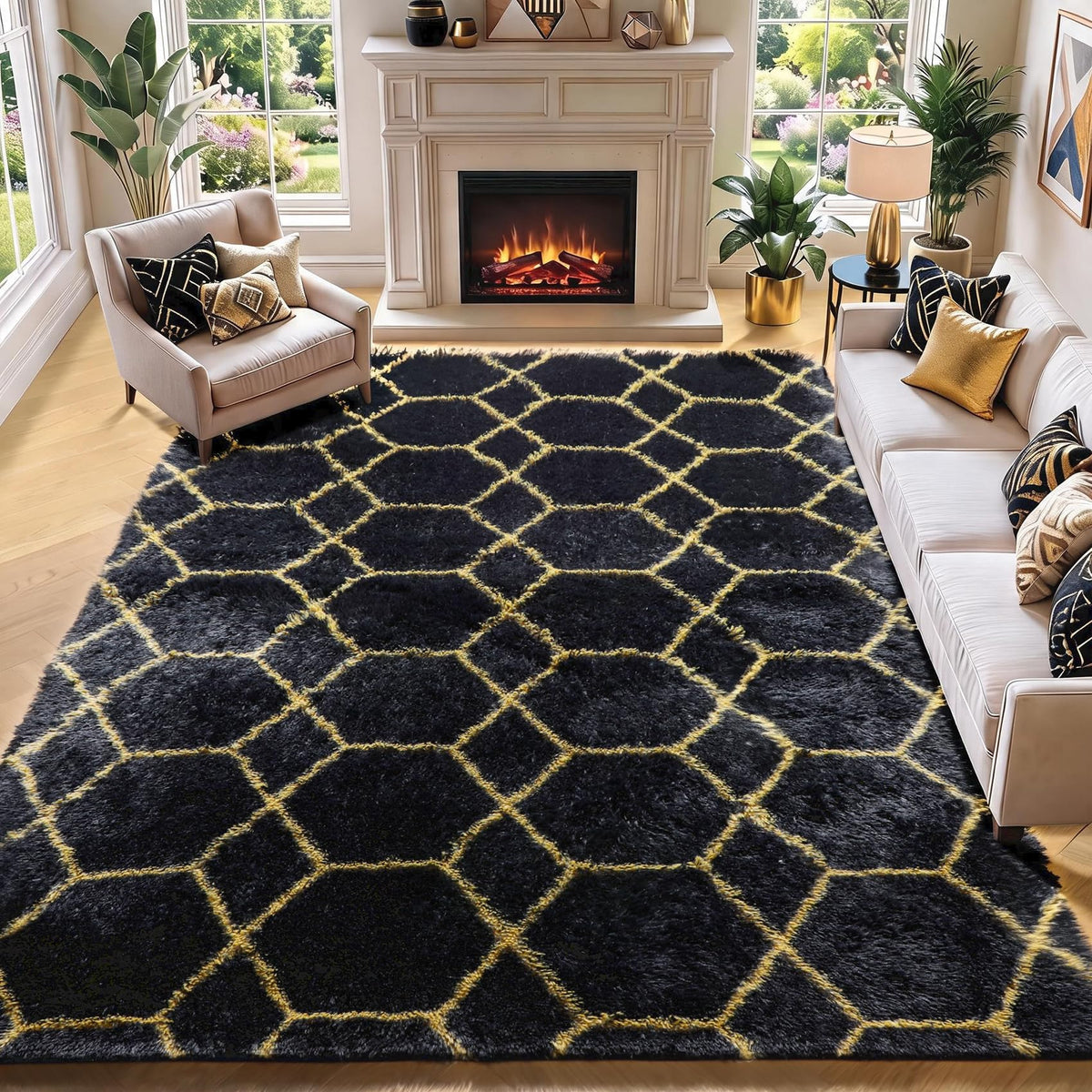 Runner Rugs for Bedroom Living Room, 2x6 Tie-Dyed Beige Hallway Area Rug