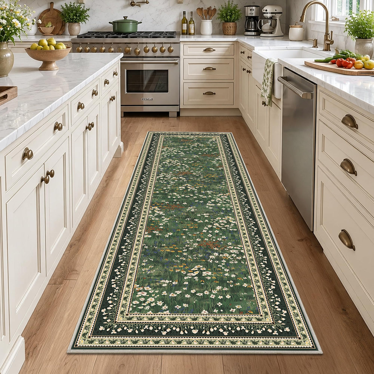 HelloTree 5x7 Floral Vintage Boho Area Rug