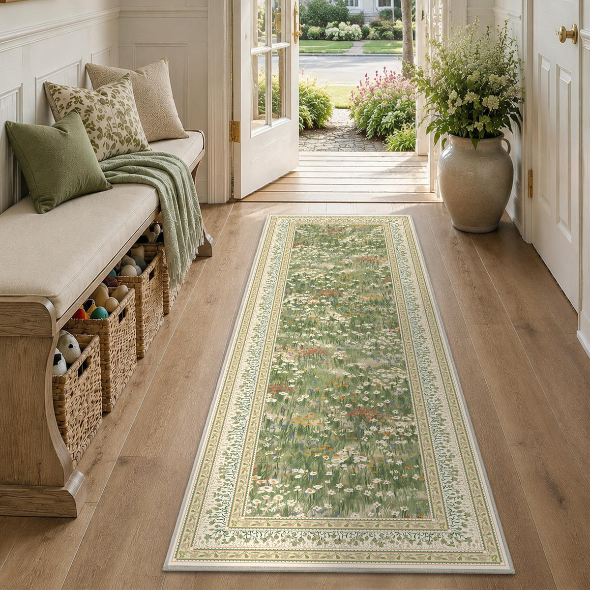 HelloTree 5x7 Floral Vintage Boho Area Rug