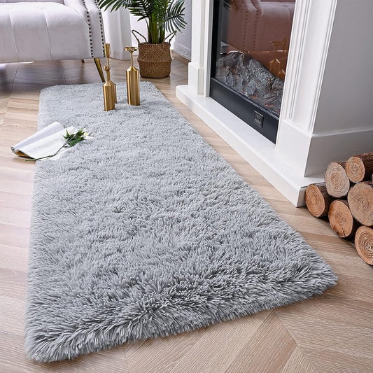 Chicrug Soft Runner Rug for Bedroom Living Room Plush Fluffy Rugs 2x6