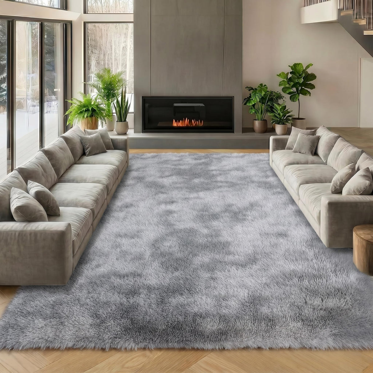 Runner Rugs for Bedroom Living Room, 2x6 Tie-Dyed Beige Hallway Area Rug