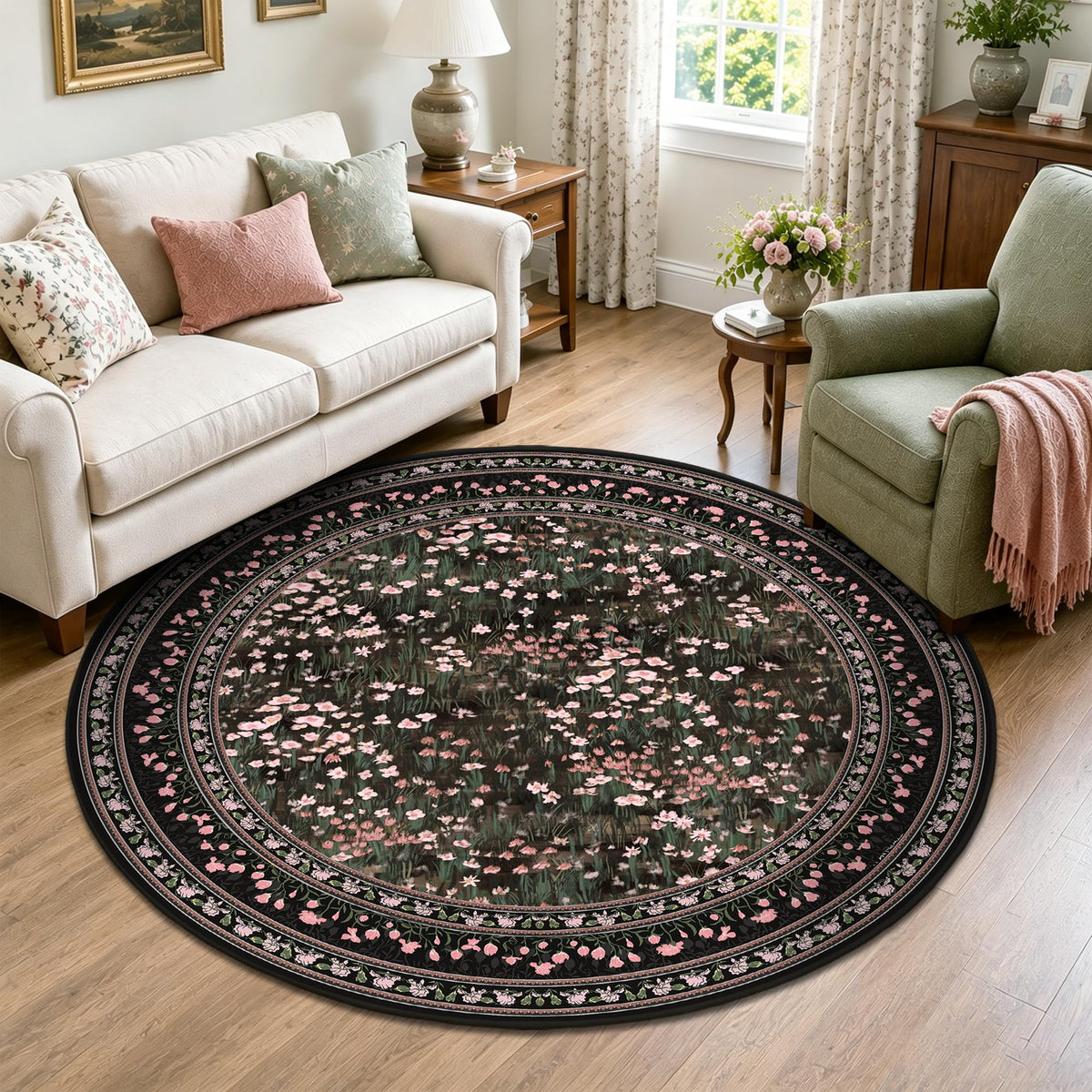 HelloTree 5x7 Floral Vintage Boho Area Rug