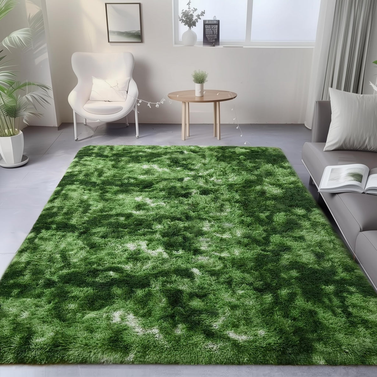 Rainbow Area Rugs for Girls Bedroom Fluffy Soft Vibrant Rugs Kids Playroom