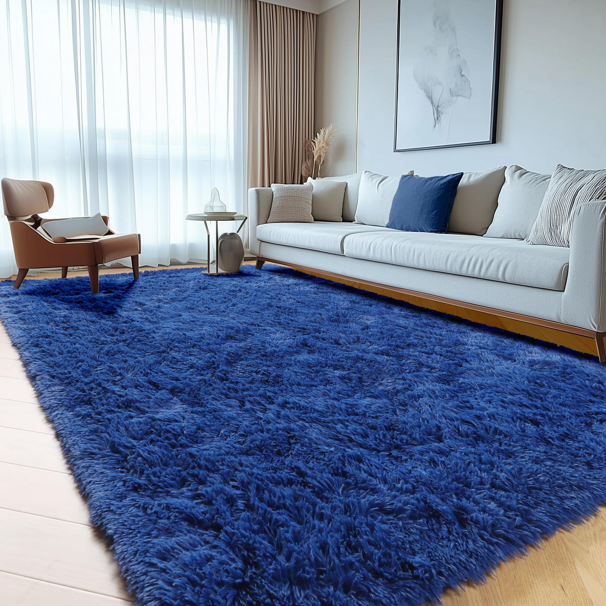 Runner Rugs for Bedroom Living Room, 2x6 Tie-Dyed Beige Hallway Area Rug