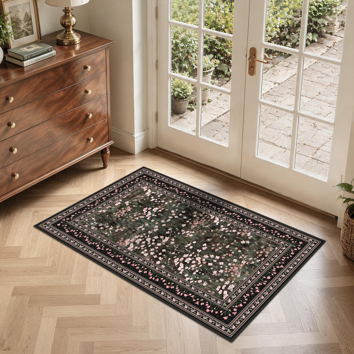HelloTree 5x7 Floral Vintage Boho Area Rug