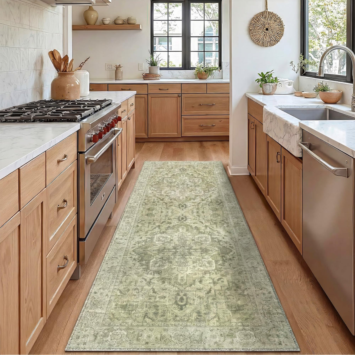 Homemate Washable Rug 9x12 Area Rugs - Vintage Rugs for Living Room