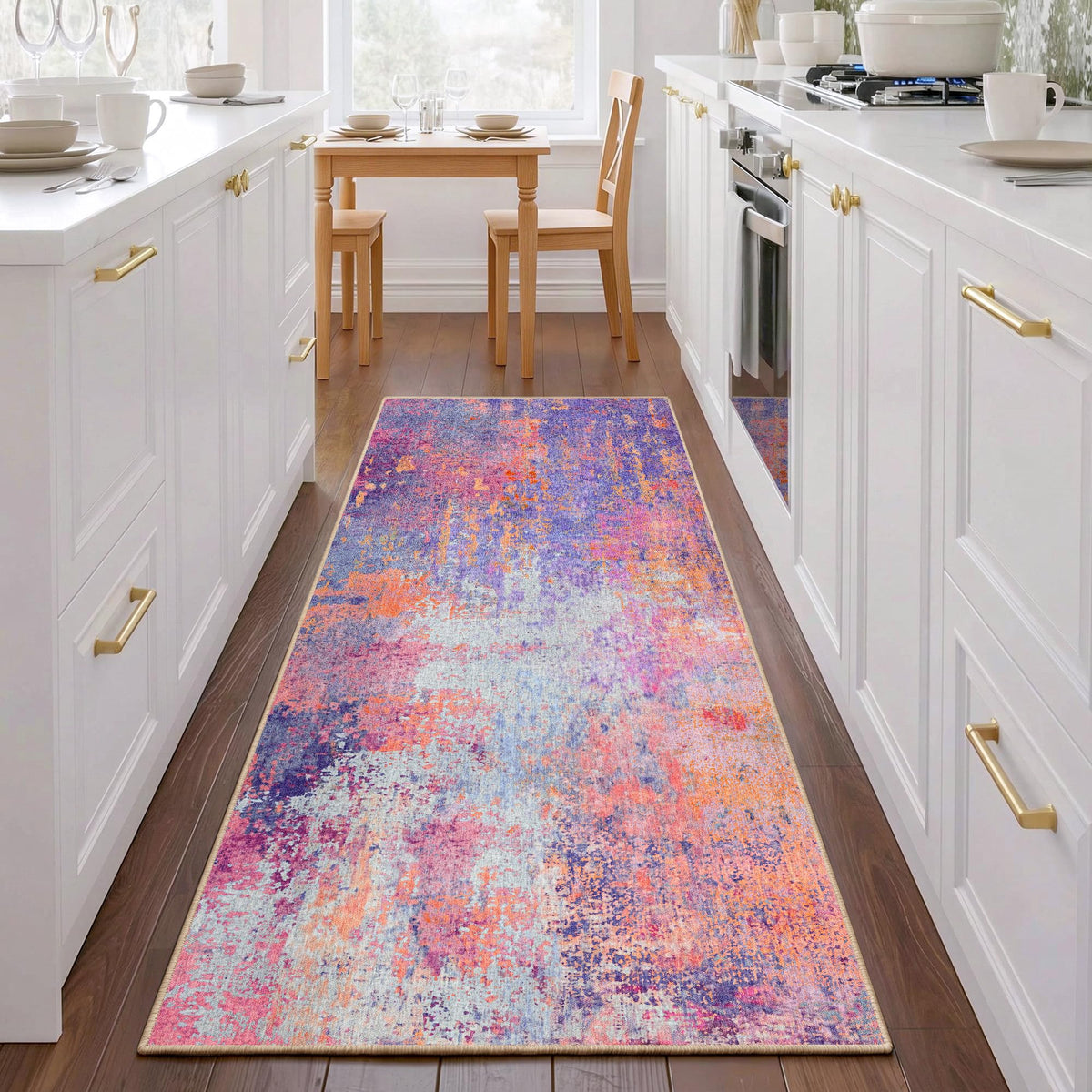 Black Washable Rug 5x7 Area Rugs for Living Room Bedroom Carpet