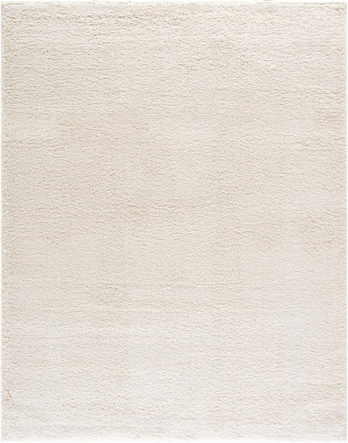 SAFAVIEH Milan Shag Collection 8' x 10' Ivory SG180 Solid Non-Shedding Living Room Bedroom Dining Room Entryway Plush 2-inch Thick Area Rug