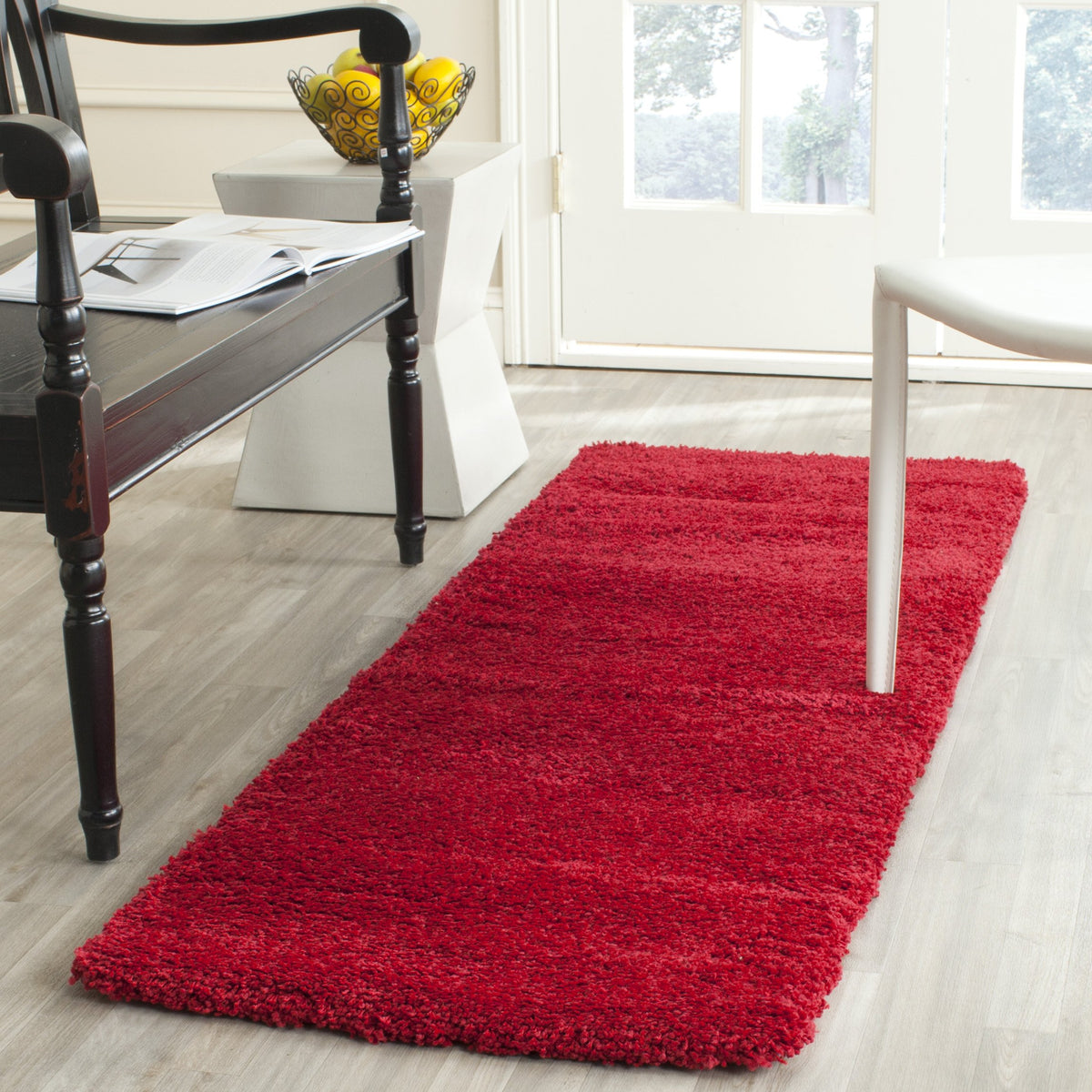SAFAVIEH Milan Shag Collection 8' x 10' Ivory SG180 Solid Non-Shedding Living Room Bedroom Dining Room Entryway Plush 2-inch Thick Area Rug